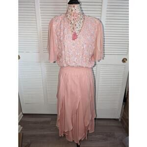 Rare Vintage silk Diane Freis dress